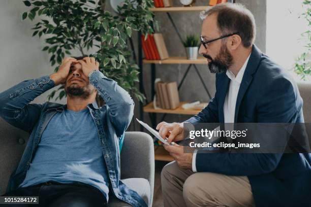 every day is worse than previous one - psychiatrists couch stock pictures, royalty-free photos & images