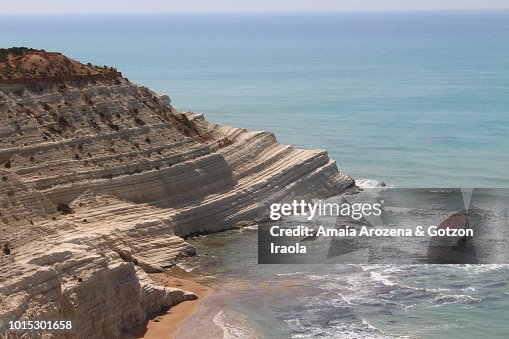 Realmonte Scala Dei Turchi In Realmonte Sicily Italy Foto stock - Getty Images
