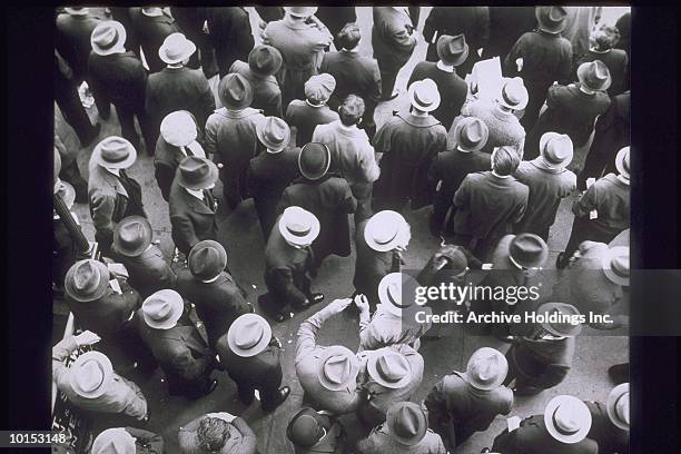 aerial shots of crowd, late 1920s - 1920 stock-fotos und bilder