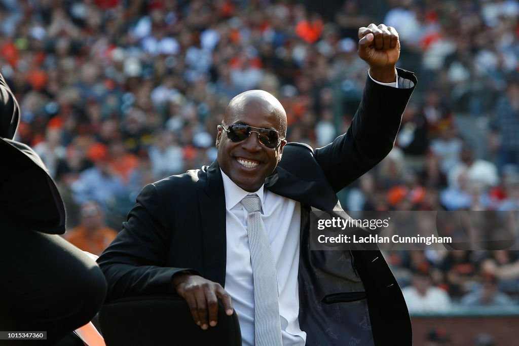 Barry Bonds San Francisco Giants Number 25 Retirement Ceremony