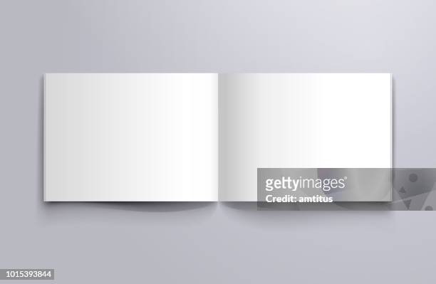 開いているページのモックアップ - 空白点のイラスト素材／クリップアート素材／マンガ素材／アイコン素材