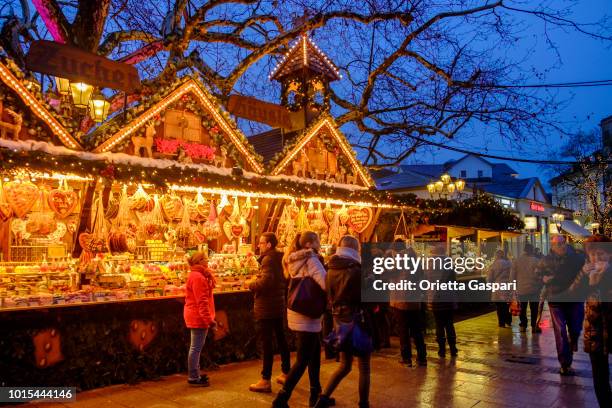 baden-baden, julmarknad (baden-württemberg, tyskland) - kurhaus baden baden bildbanksfoton och bilder