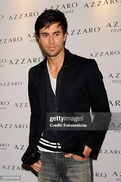 Singer Enrique Iglesias attends the 'Azzaro Pour Homme' party, at Pacha on June 1, 2010 in Madrid, Spain.