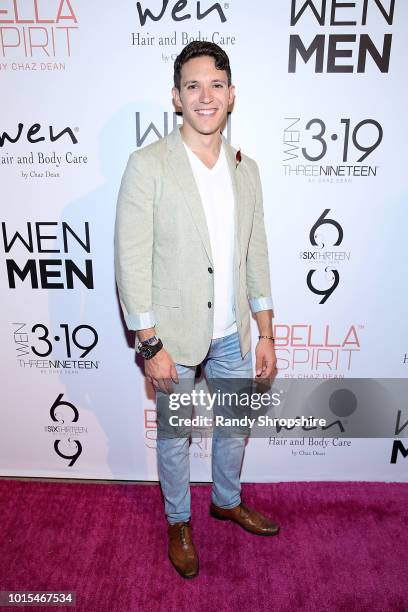 Caleb J. Spivak attends Chaz Dean summer party 2018 benefiting Love is Louder on August 11, 2018 in Los Angeles, California.