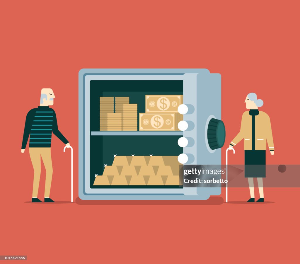 Safe Storage of Money - Senior Couple