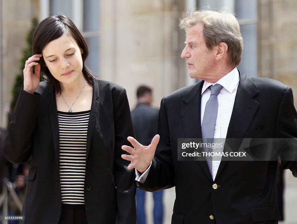 French academic Clotilde Reiss (L) speak