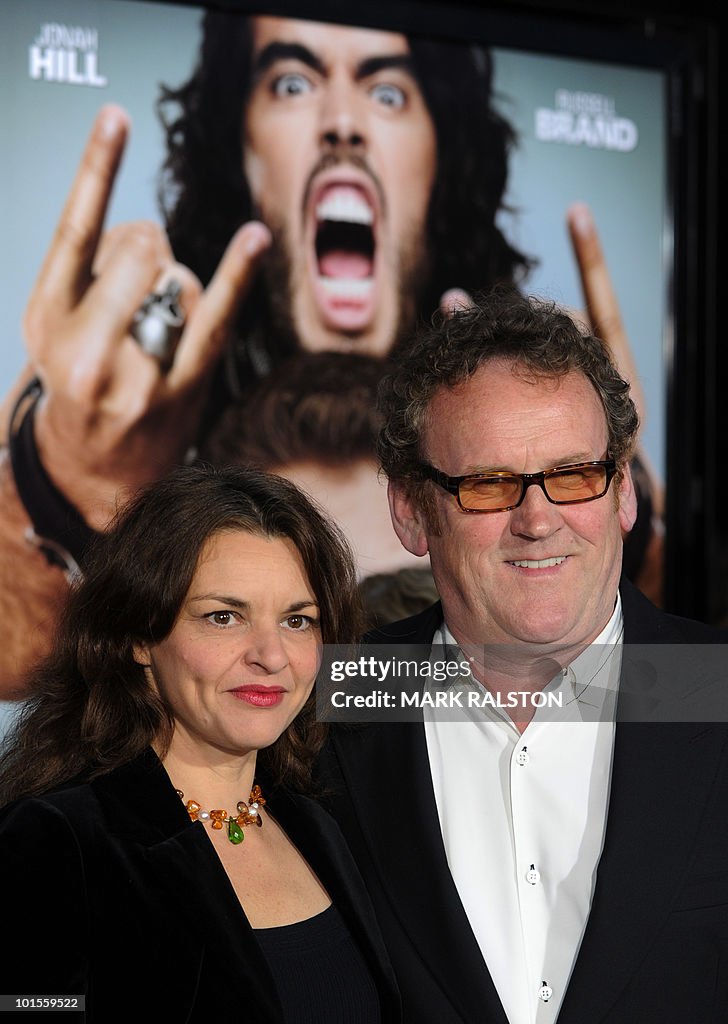 Actor Colm Meaney (R) poses on the red c