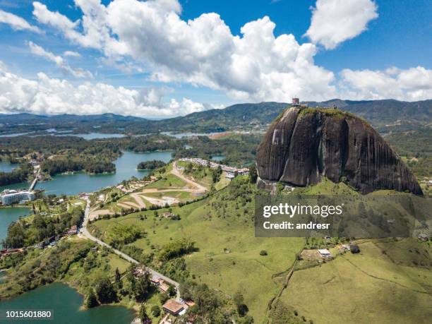 el peã±ol of guatape in colombia - antioquia stock pictures, royalty-free photos & images