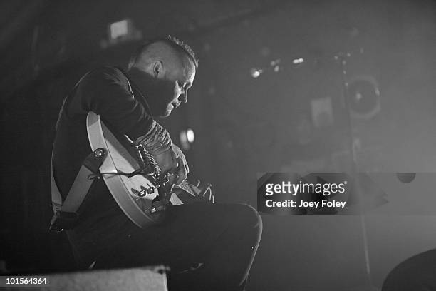 Justin Furstenfeld of Blue October performs live in concert at Lifestyle Communities Pavilion on April 17, 2010 in Columbus, Ohio.