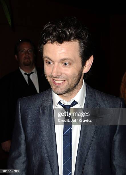 Actor Michael Sheen attends the HBO premiere of "The Special Relationship" after party held at Directors Guild Of America on May 19, 2010 in Los...