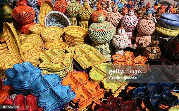 houmt souk poteries, djerba tunisie#1 - tunísia imagens e fotografias de stock