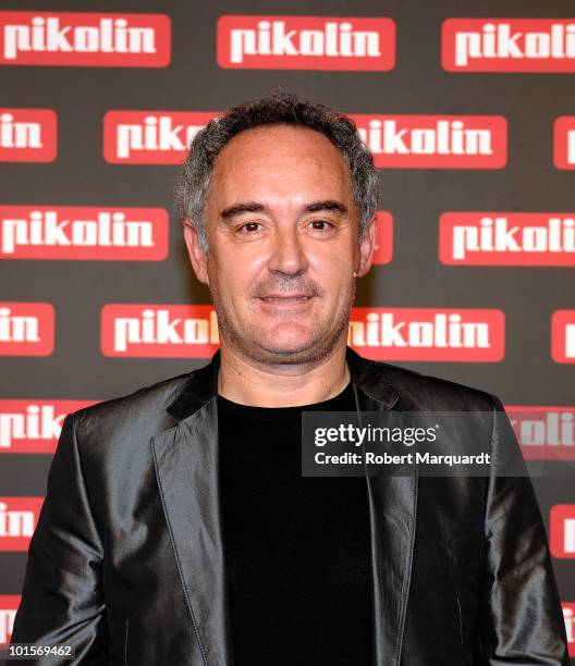 Ferran Adria attends a press conference for Pikolin beds on June 2, 2010 in Barcelona, Spain.