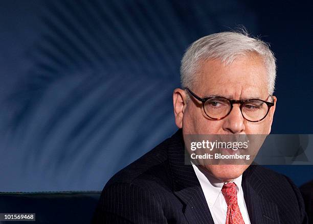 David Rubenstein, co-founder and managing director of the Carlyle Group, speaks at the U.S.-India Business Council meeting in Washington, D.C., U.S.,...