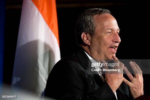 Lawrence "Larry" Summers, director of the White House's National Economic Council, speaks at the U.S.-India Business Council meeting in Washington,...