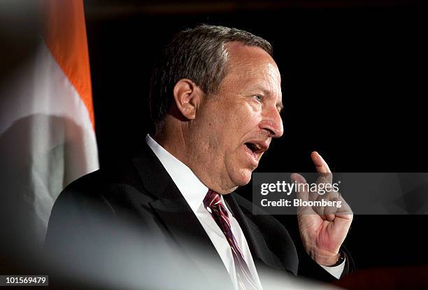 Lawrence "Larry" Summers, director of the White House's National Economic Council, speaks at the U.S.-India Business Council meeting in Washington,...