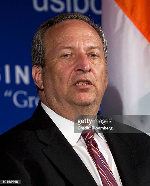 Lawrence "Larry" Summers, director of the White House's National Economic Council, speaks at the U.S.-India Business Council meeting in Washington,...