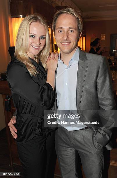 Anne Ross and Mieko Reismann attend the premiere of 'Puppenspiel' at the Forum Kino on June 2, 2010 in Munich, Germany.