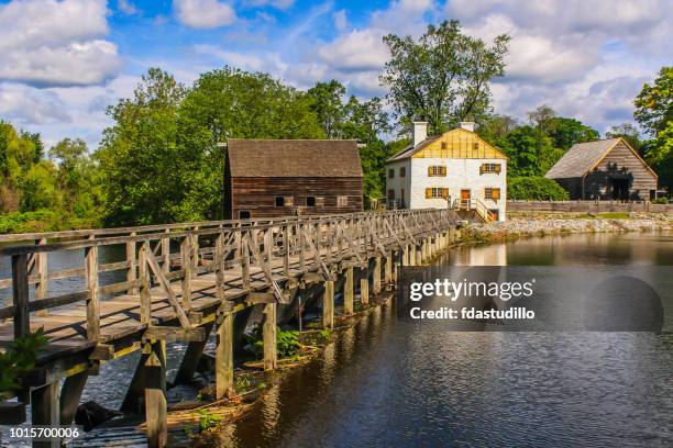 philipsburg manor - hueco soñoliento, nueva york - hudson valley mansion fotografías e imágenes de stock