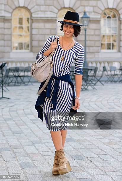 Yasmin Sewell of Liberty attends the Maison Martin Margiela '20' Exhibition at Somerset House on June 2, 2010 in London, England.