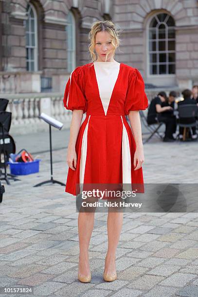 Natalie Press attends the Maison Martin Margiela '20' Exhibition at Somerset House on June 2, 2010 in London, England.