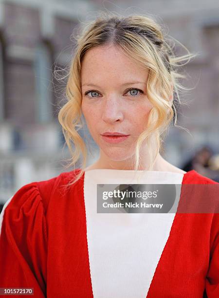 Natalie Press attends the Maison Martin Margiela '20' Exhibition at Somerset House on June 2, 2010 in London, England.