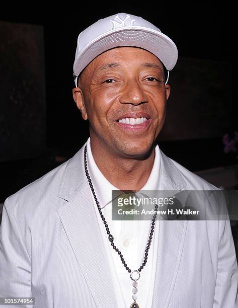 Honoree Russell Simmons attends the Gold Medal of Honor for Lifetime Achievement in Music award presentation at The National Arts Club on June 2,...