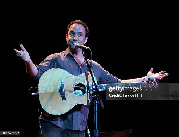 Dave Matthews performs during the Music Saves Mountains benefit concert at the Ryman Auditorium on May 19, 2010 in Nashville, Tennessee.