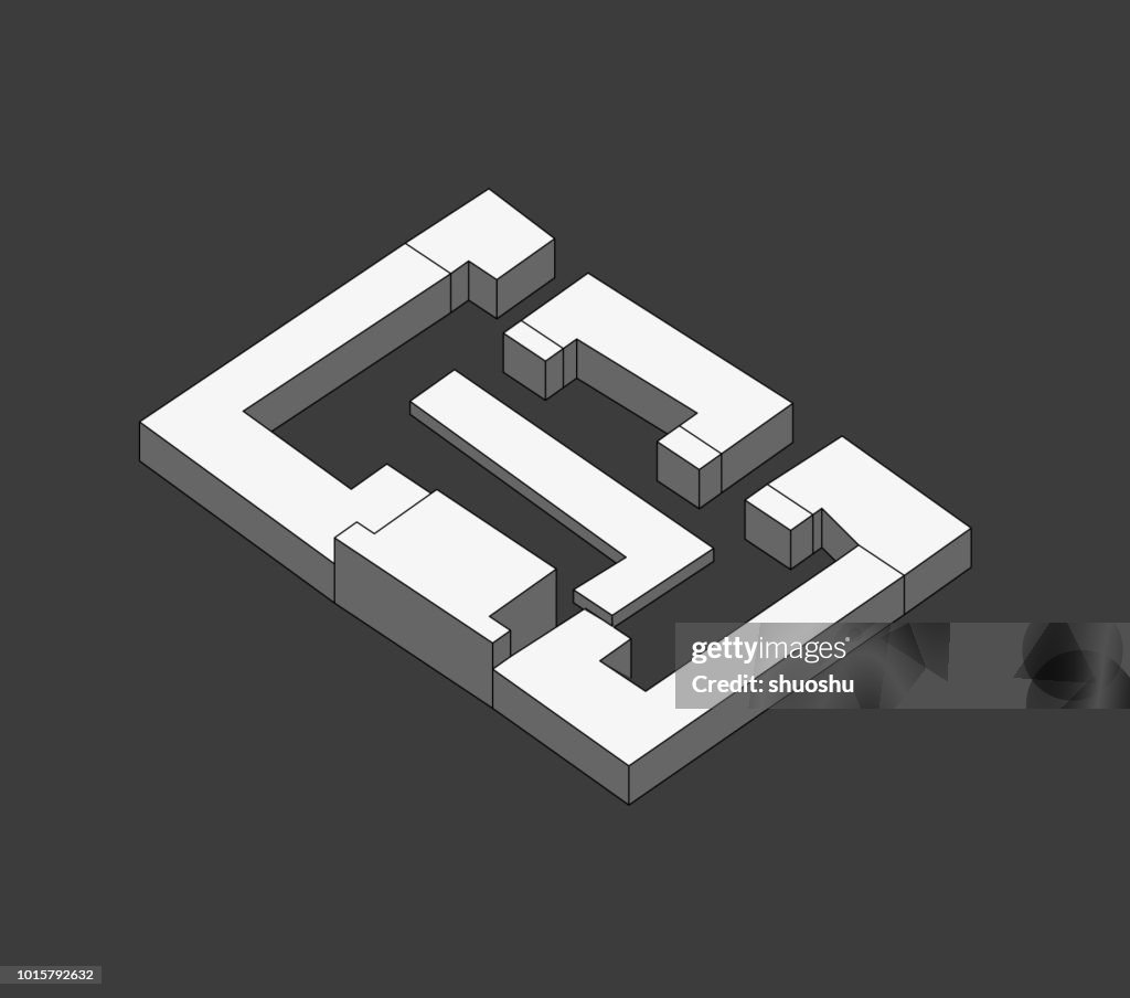 Vector Of 3d Geometric Model High-Res Vector Graphic - Getty Images