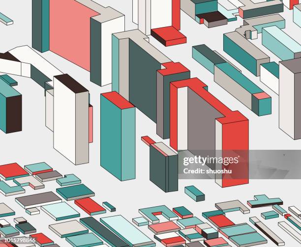 Abstract Building Vector Color Abstract Building Model High-Res Vector Graphic - Getty Images