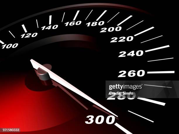 3 d immagine generata al computer del contachilometri - tachimetro foto e immagini stock