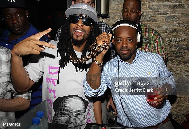 Lil Jon and Jermaine Dupri attend Pavan's birthday celebration at SL on June 2, 2010 in New York City.