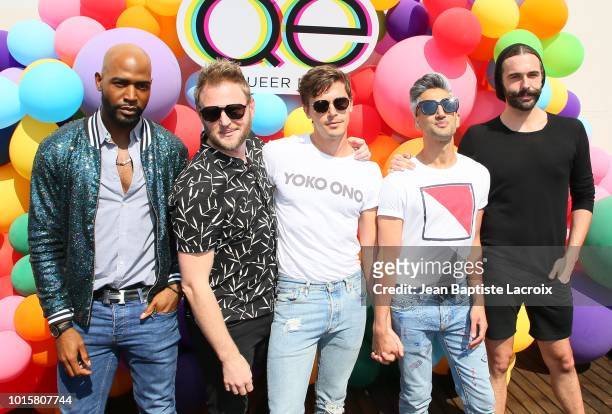 Karamo Brown, Bobby Berk, Antoni Porowski,Tan France and Jonathan Van Ness attend Netflix's "Queer Eye" Celebrates 4 Emmy Nominations With GLSEN on...