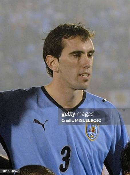 Uruguay's Diego Godin before the FIFA World Cup South Africa 2010 qualifier second play-off football match against Costa Rica at Centenario Stadium...