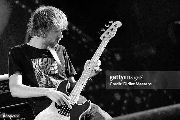 Sander Haagmans from Sungrazer performs during the first day of Pink Pop Festival on May 28, 2010 in Landgraaf, Netherlands.