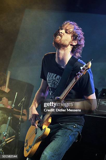 Sander Haagmans from Sungrazer performs during the first day of Pink Pop Festival on May 28, 2010 in Landgraaf, Netherlands.