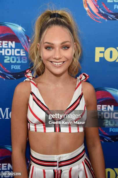 Maddie Ziegler attends FOX's Teen Choice Awards at The Forum on August 12, 2018 in Inglewood, California.