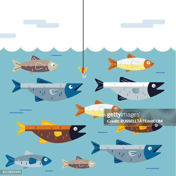 dont süchtig - fishing hook stock-grafiken, -clipart, -cartoons und -symbole