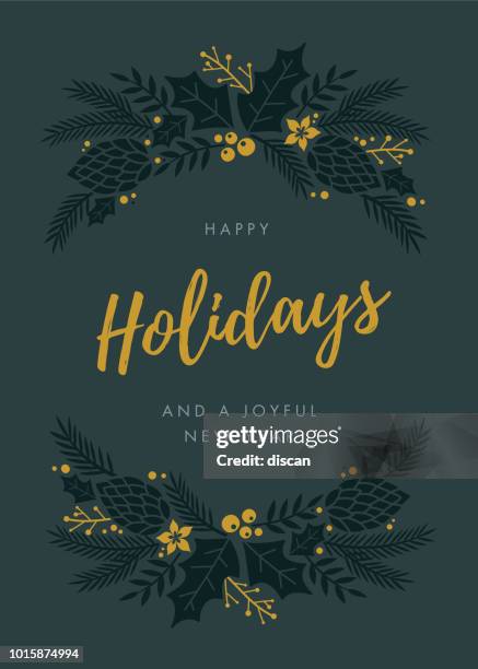 illustrations, cliparts, dessins animés et icônes de carte de vacances avec la couronne. - flocon dessin