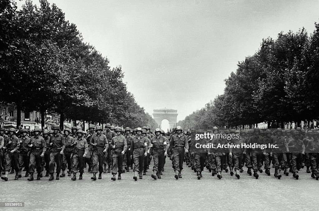 AMERICAN TROOPS, FRANCE, AUGUST 29, 1944