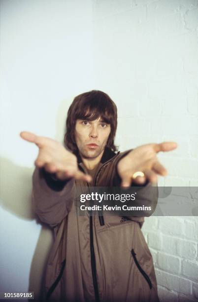 Singer Ian Brown, of Manchester band The Stone Roses, circa 1990.