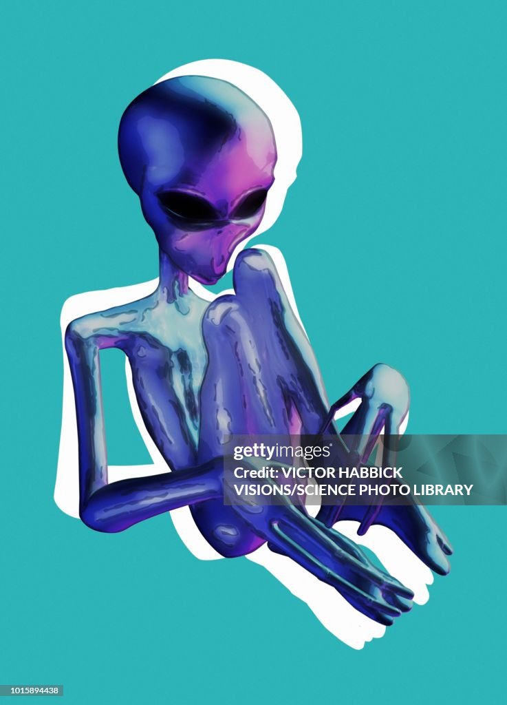 Alien Life Form Illustration High-Res Vector Graphic - Getty Images