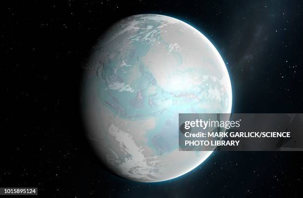 snowball earth, illustration - temperature stock illustrations