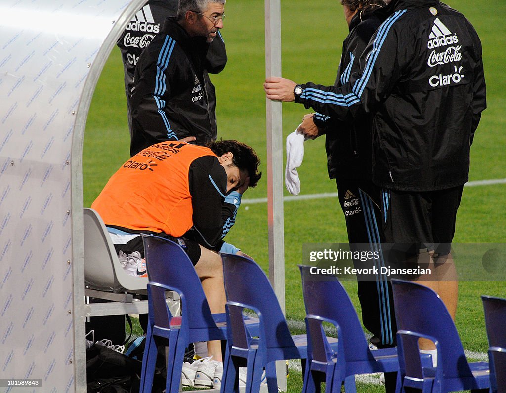 Argentina Training & Press Conference - 2010 FIFA World Cup