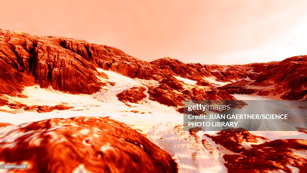 Morning on Mars, illustration