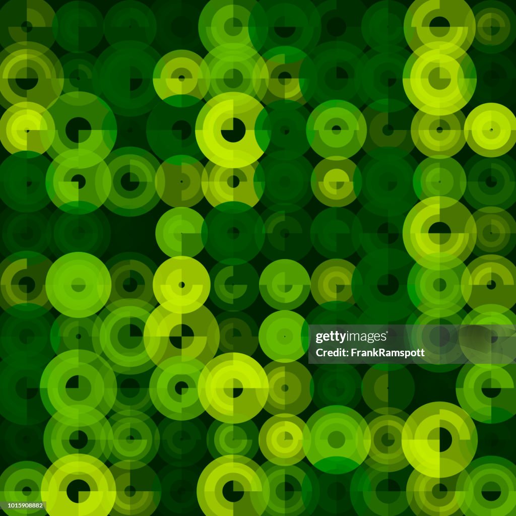 Forest Abstract Circle Art Pattern