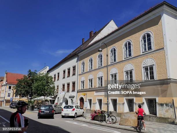 House where Adolf Hitler was born. In a simple yellow house in Salzburger Vorstadt 15, Braunau am Inn, where his parents rented a small flat, Adolf...