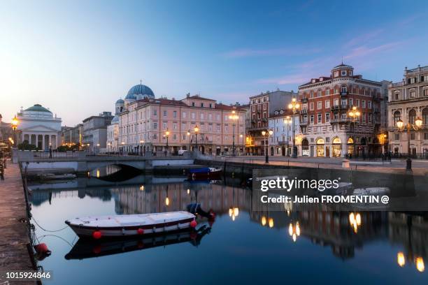 canale grande, trieste - trieste foto e immagini stock