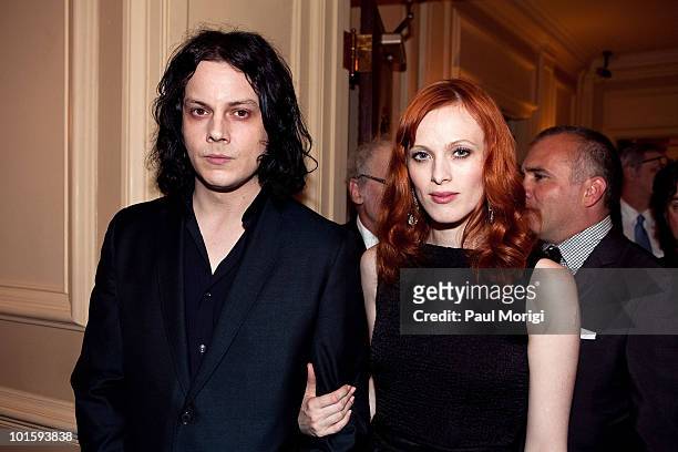 Musician Jack White and model Karen Elson attend The Library of Congress' Third Gershwin Prize for Popular Song, celebrating the music of Paul...