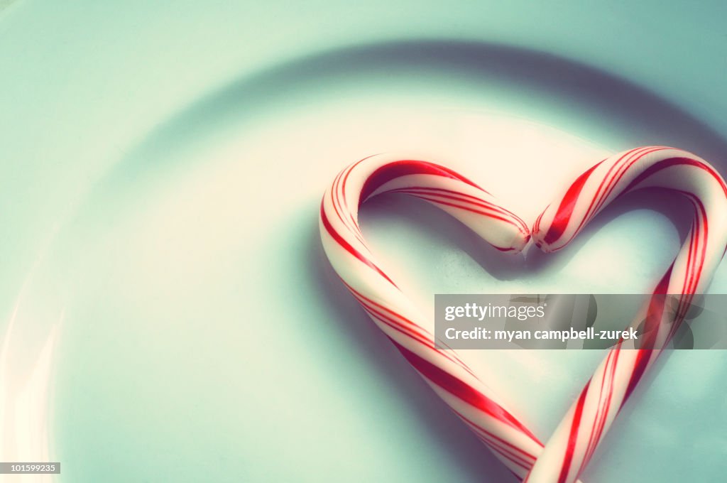 Peppermint Candy Cane heart