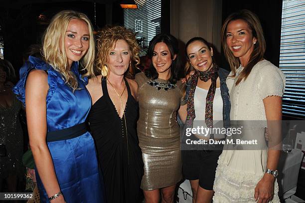 Noelle Reno, Kelly Hoppen, Katie Nicholl, Elen Rives and Heather Kerzner attend the book launch party for Katie Nicholl's book 'William And Harry',...